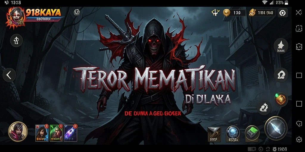 Screenshot menampilkan momen mencekam di dalam game 918KAYA.