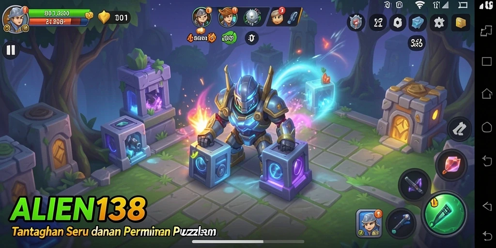 Tampilan gameplay dari ALIEN138 yang menantang dan seru.