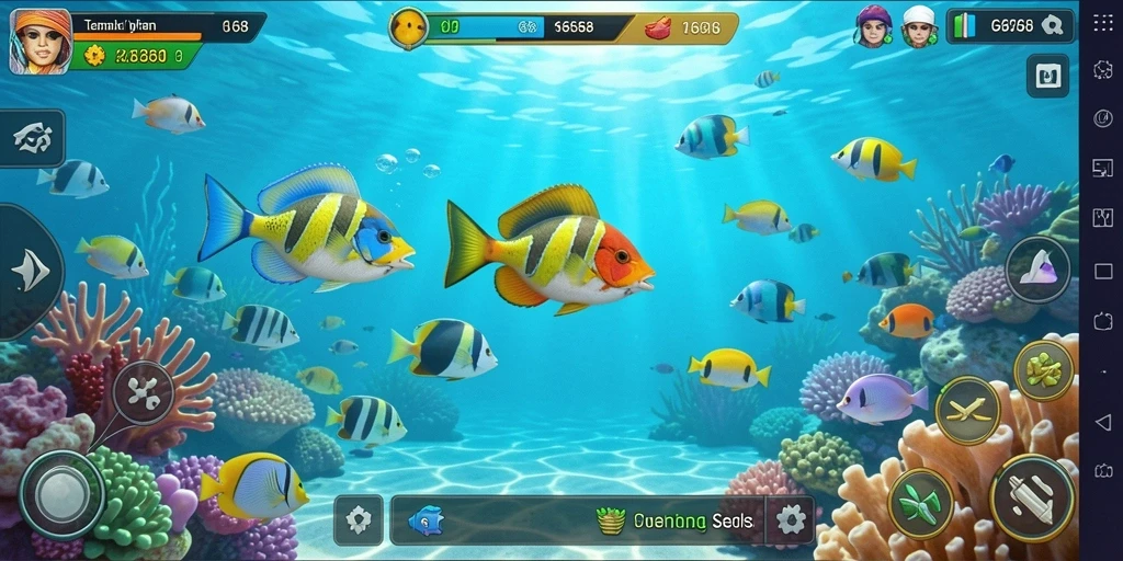 Tampilan gameplay G668 dengan aksi Tembak Ikan yang seru.