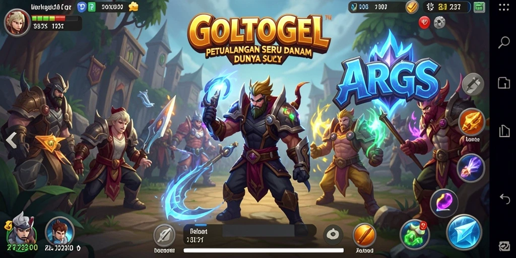Ilustrasi gameplay mendebarkan di dunia GOLTOGEL.