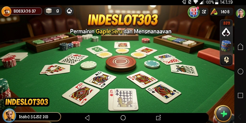 Tampilan menarik dari gameplay Gaple di INDESLOT303.