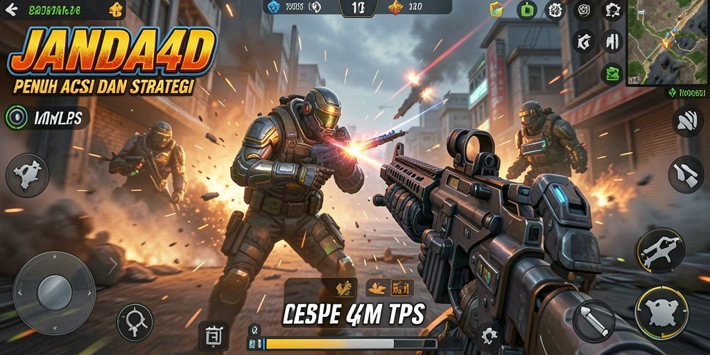 Tampilan gameplay intens dari JANDA4D dengan aksi yang mendebarkan.