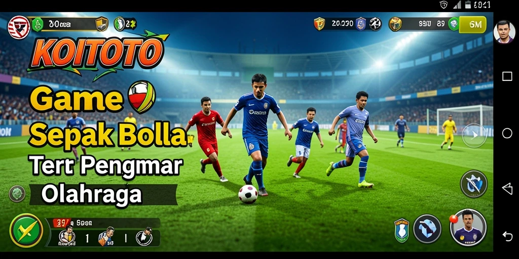 Tampilan menarik dari gameplay KOITOTO dalam pertandingan sepak bola.