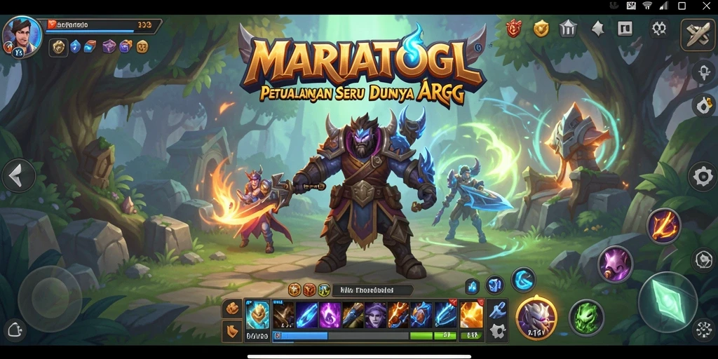 Tampilan menarik dari gameplay epik dalam MARIATOGL.