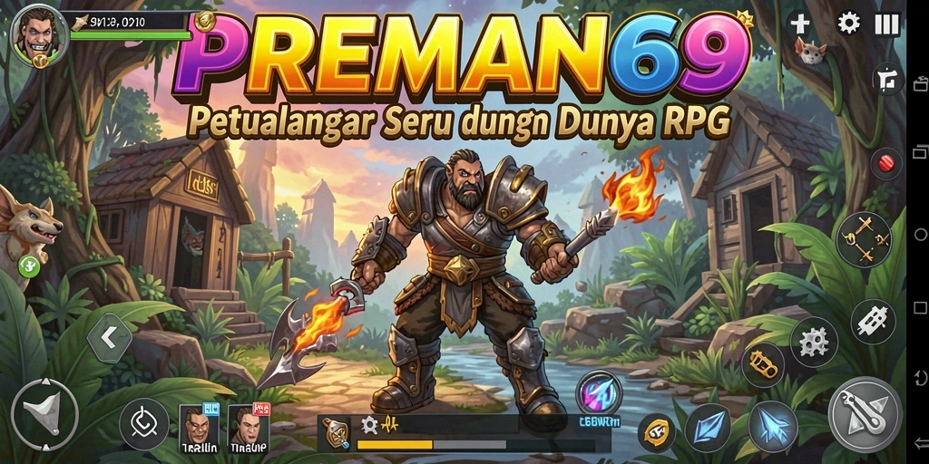 Tampilan gameplay seru dan interaktif dalam PREMAN69.