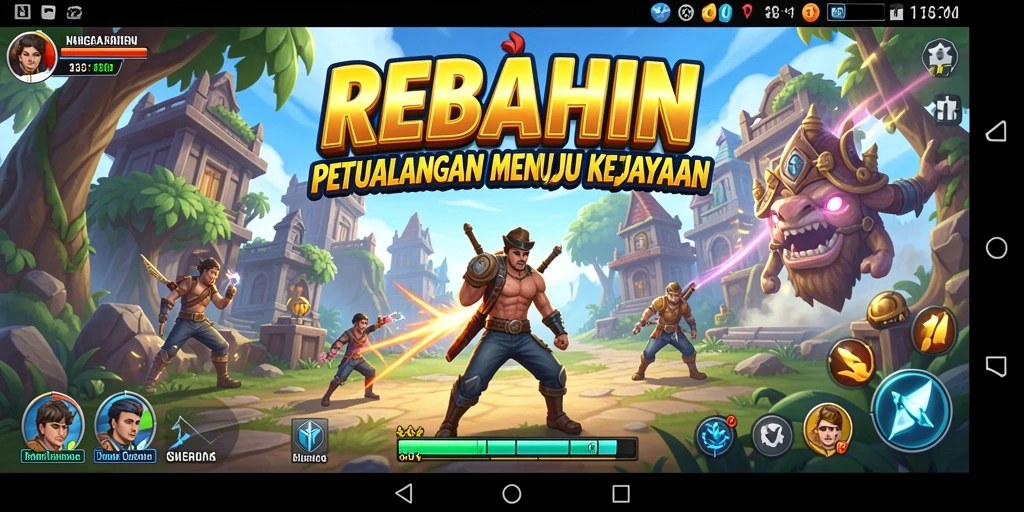 Tangkapan layar aksi seru dari gameplay REBAHIN.