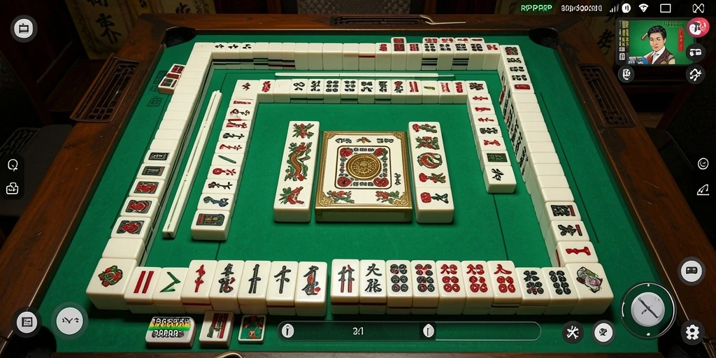 Screenshot gameplay RPRPRP menampilkan aksi seru Mahjong yang mendebarkan.