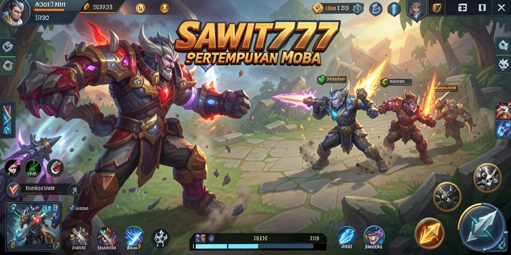Tampilan gameplay intens di SAWIT777 yang memukau.