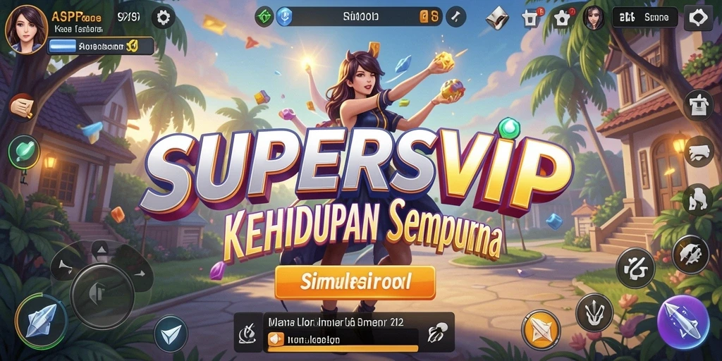 Tampilan gameplay menarik dari SUPERSVIP dengan karakter dan lingkungan yang realistis.
