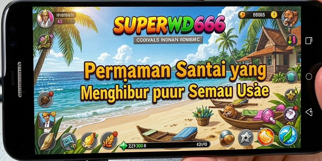 Tampilan gameplay SUPERWD666 yang penuh warna dan seru.