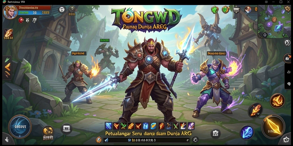 Tampilan gameplay seru TONGWD dalam dunia ARPG yang memukau.