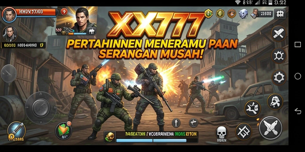 Tampilan gameplay XXX777 yang seru dan menegangkan dalam Tower Defense.